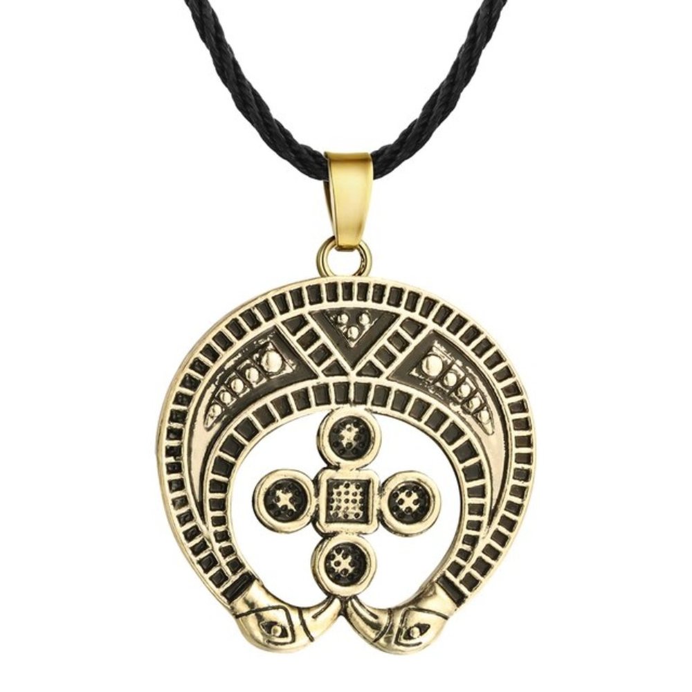 Viking Necklace Talisman Retro Odin Rune Symbol Antique Slavic Nordic Amulet - Picture 4 of 5